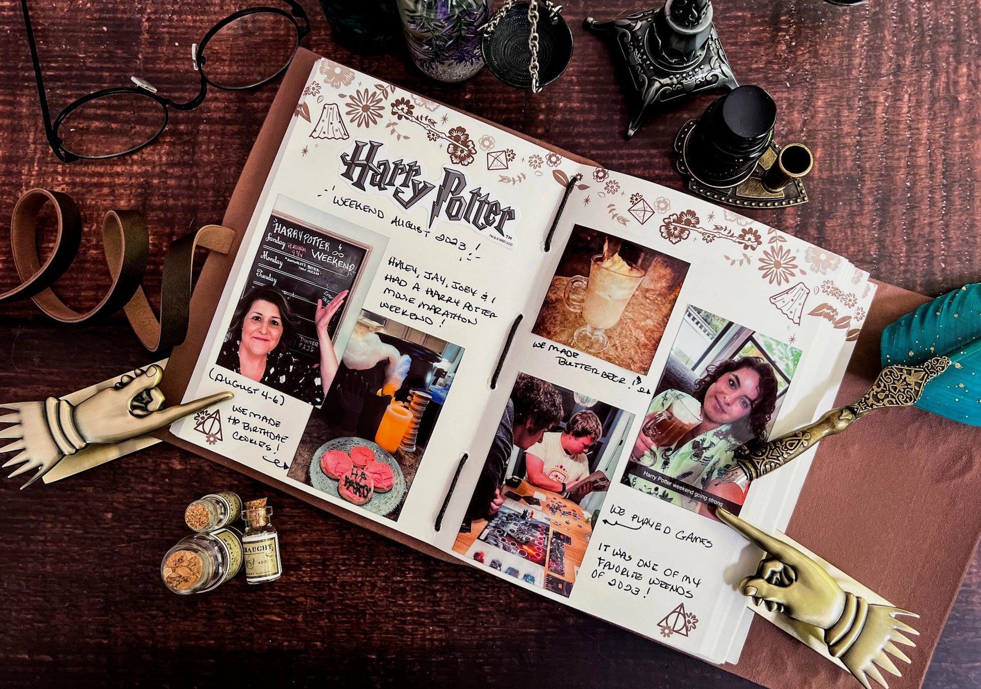 Deathly Hallows Leather Wrap Journal
