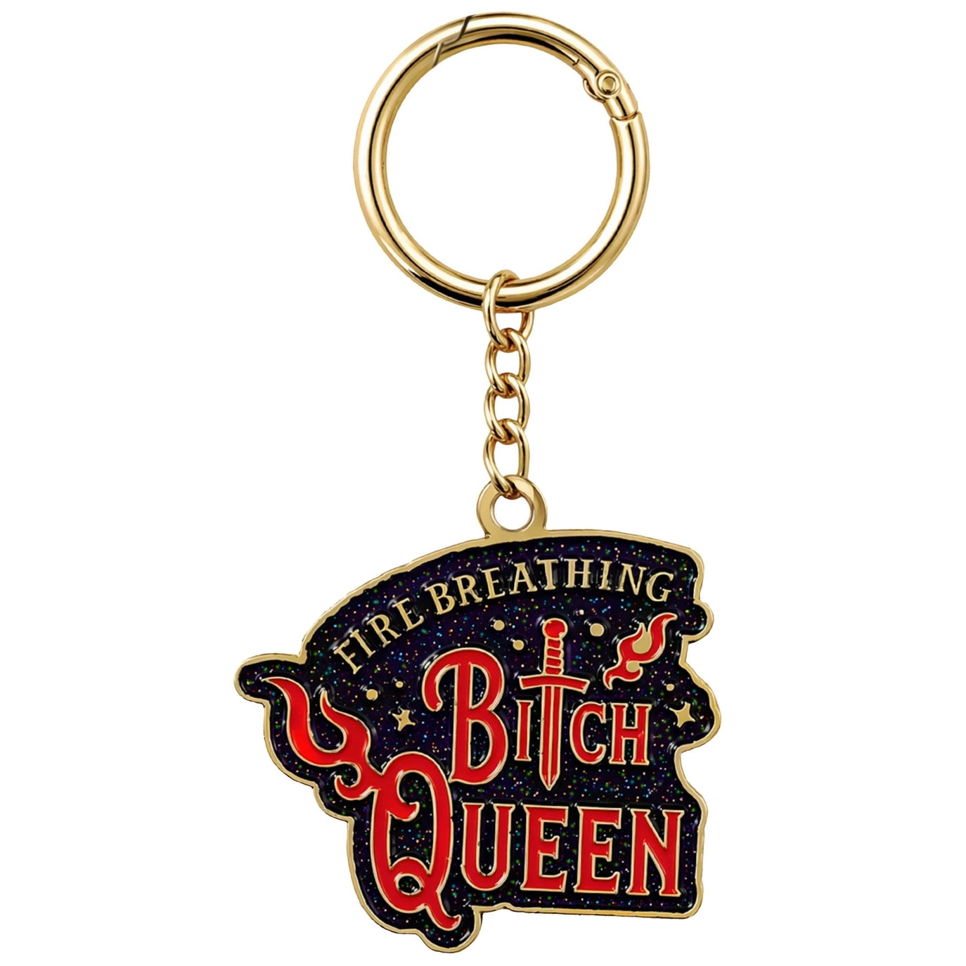 Throne of Glass: Fire Breathing Bitch Queen Bag Charm