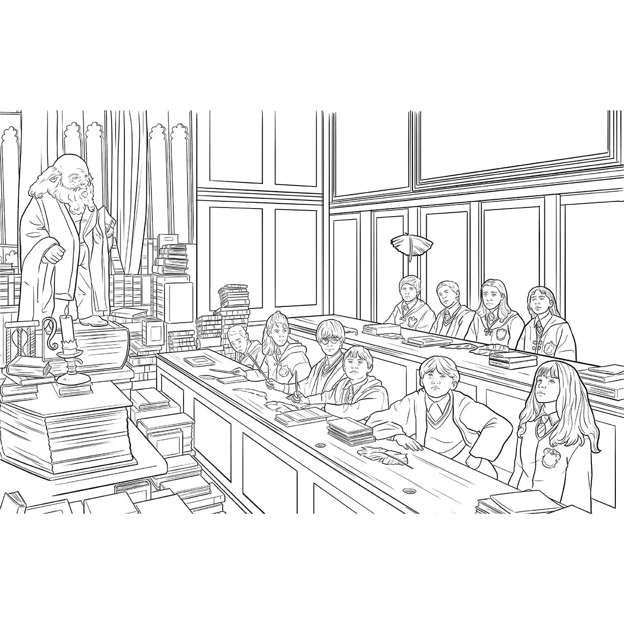 Ravenclaw House Coloring Book