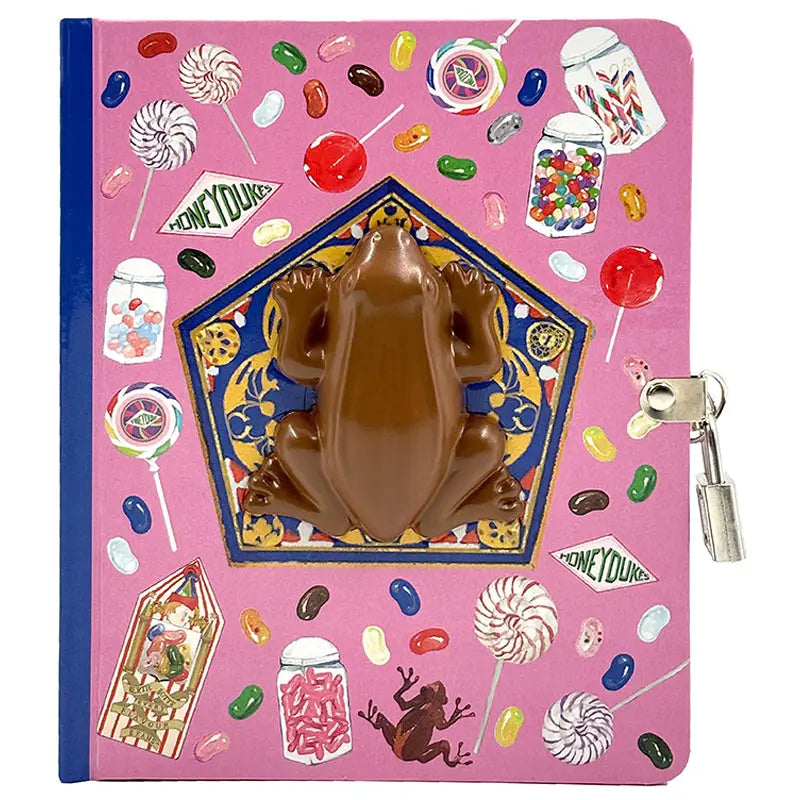 Chocolate Frog Squishy Lock & Key Diary