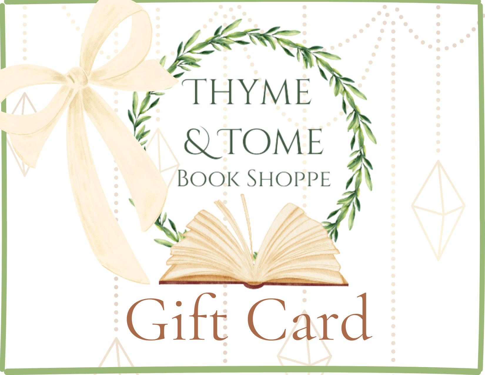 Thyme & Tome Book Shoppe Gift Card