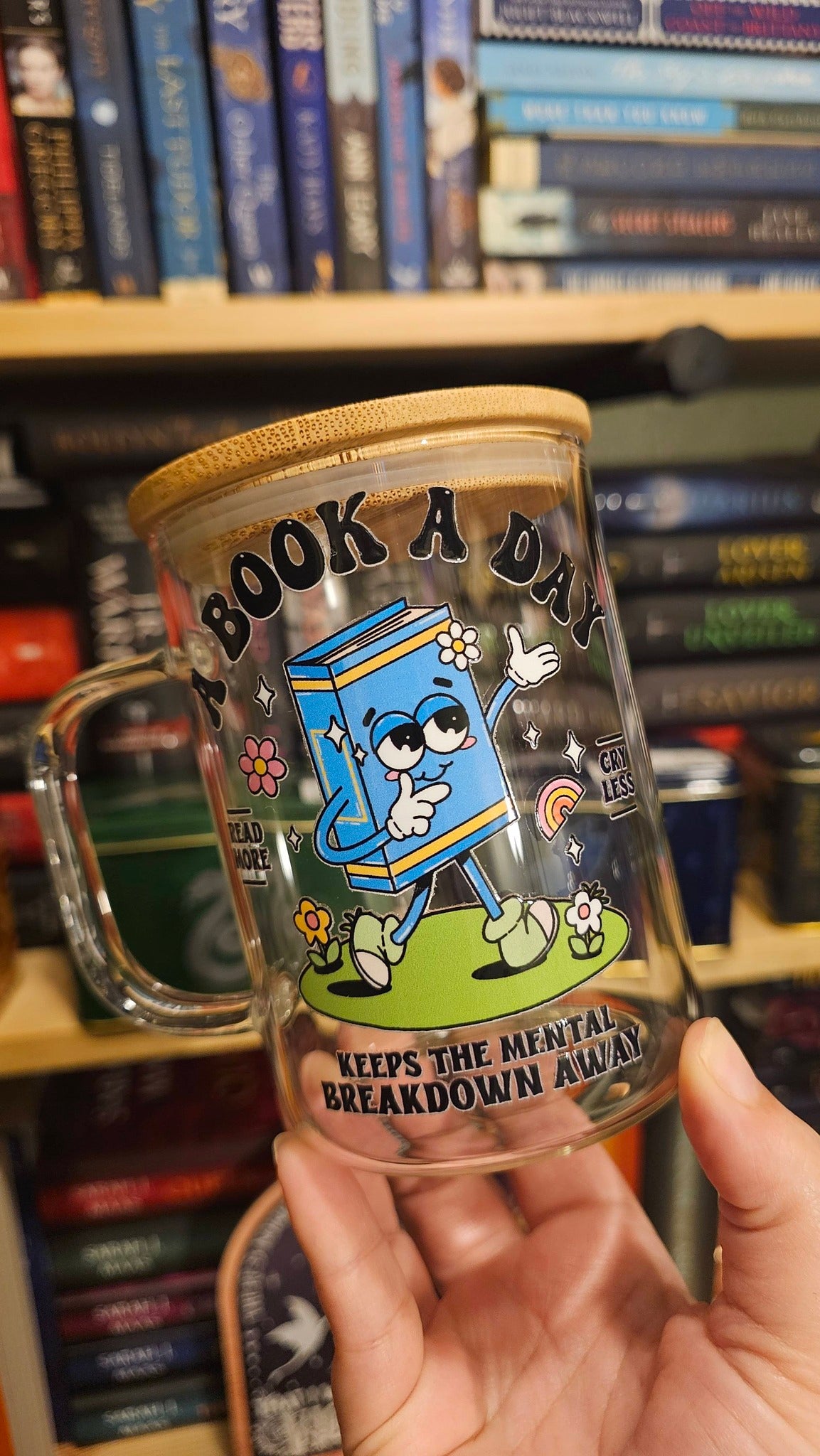 A Book a Day... Glass Mug