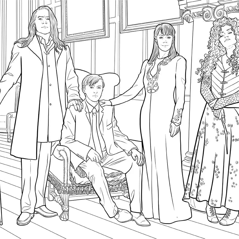 Slytherin House Coloring Book