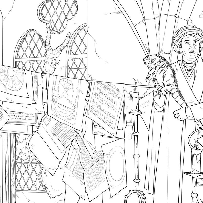 Ravenclaw House Coloring Book