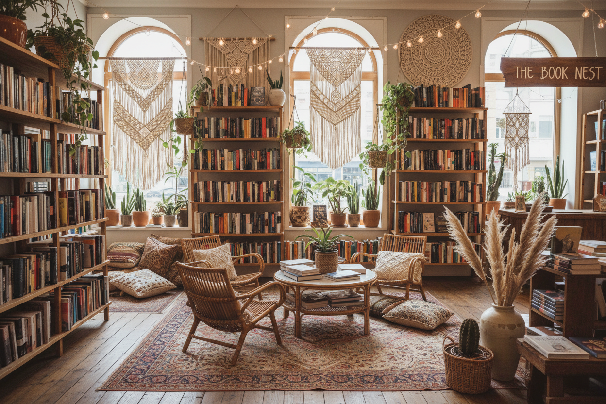 boho bookstore