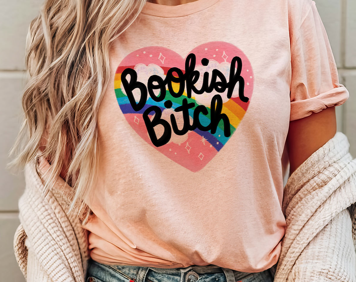 Bookish B*tch Graphic Tee - L