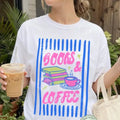 Books & Coffee Graphic Tee
