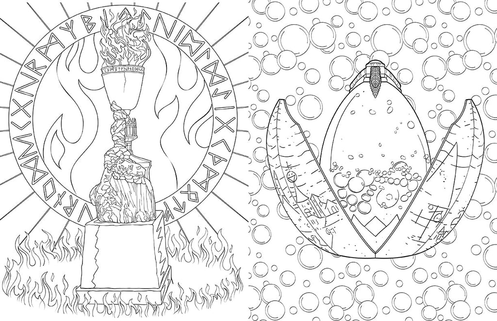 Hufflepuff House Coloring Book
