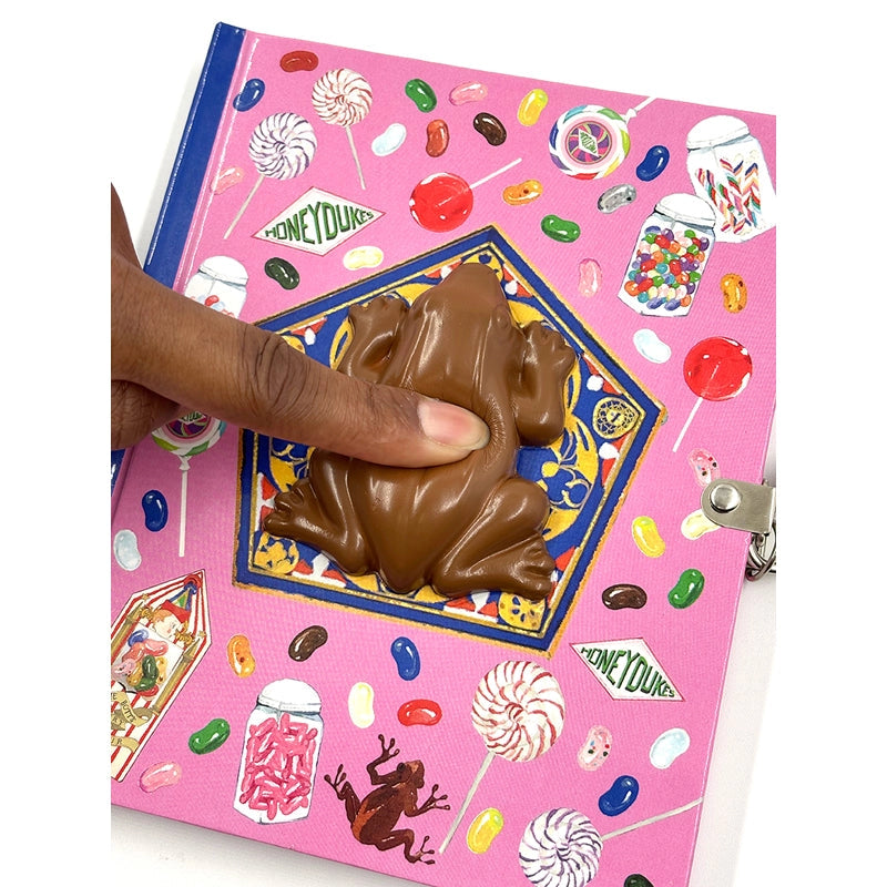 Chocolate Frog Squishy Lock & Key Diary