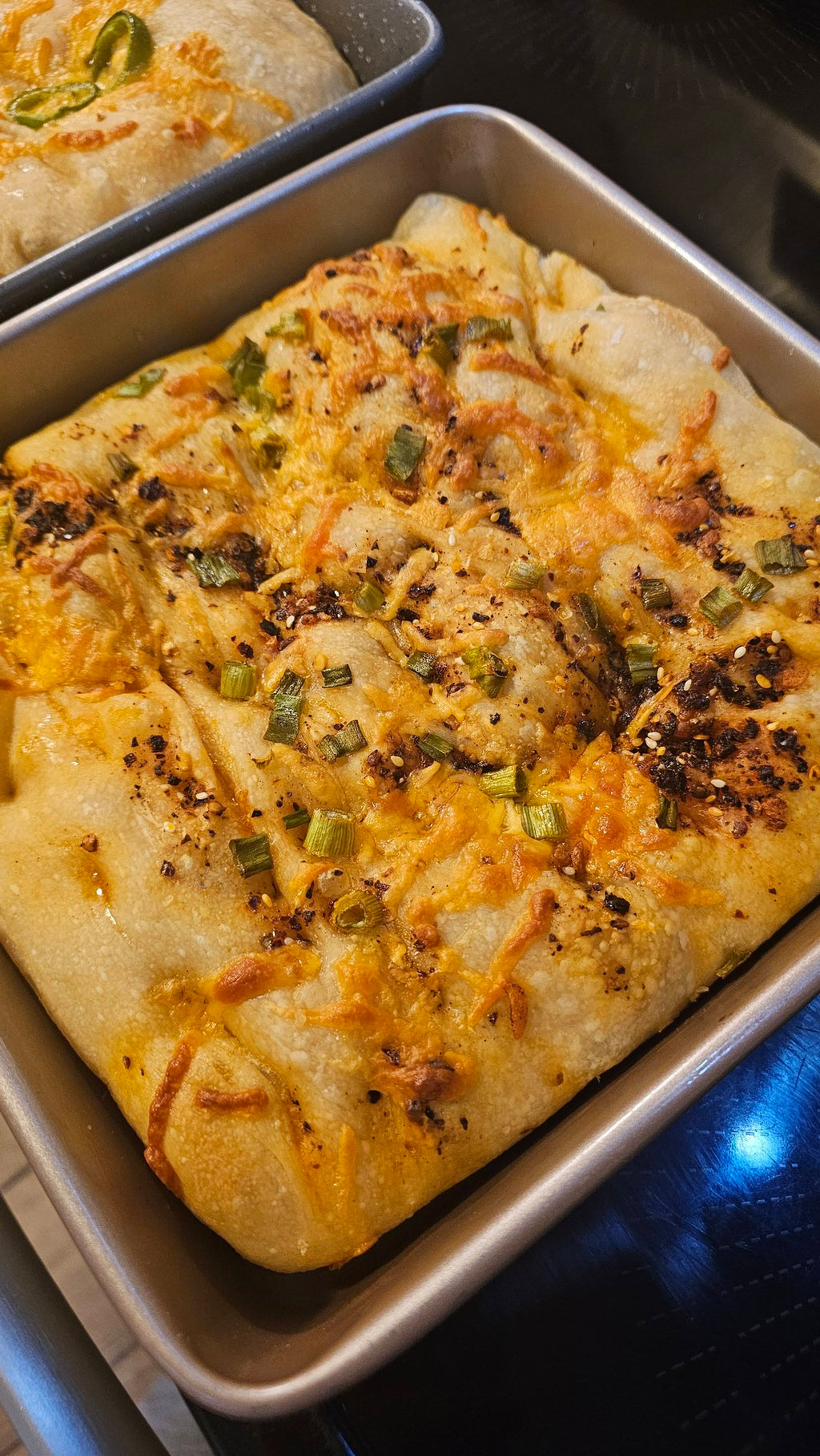 Chili Cheddar Crunch Focaccia