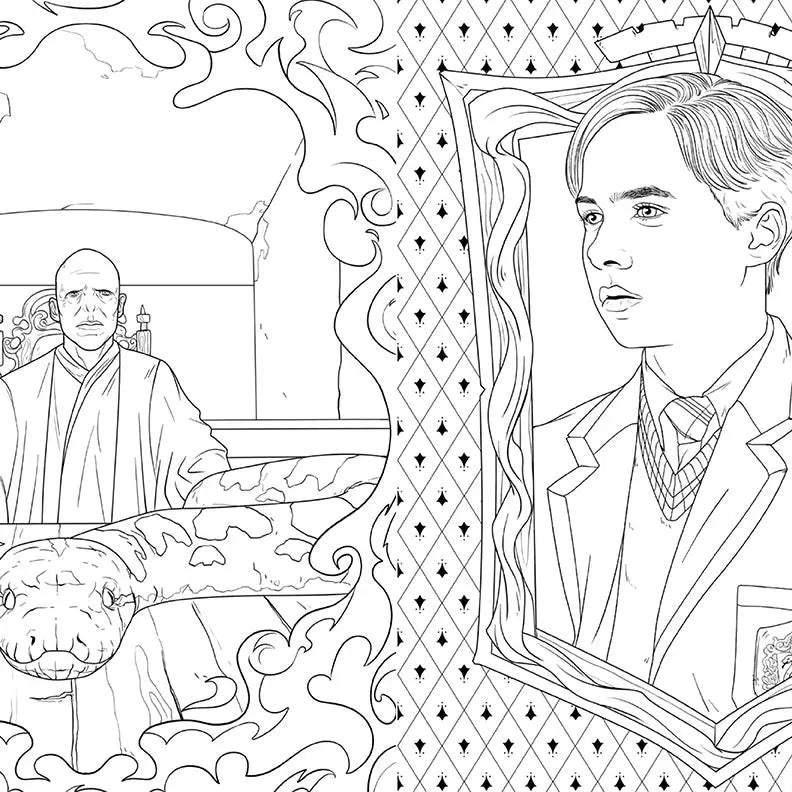Slytherin House Coloring Book
