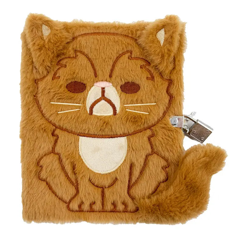 Crookshanks Plush Lock & Key Journal
