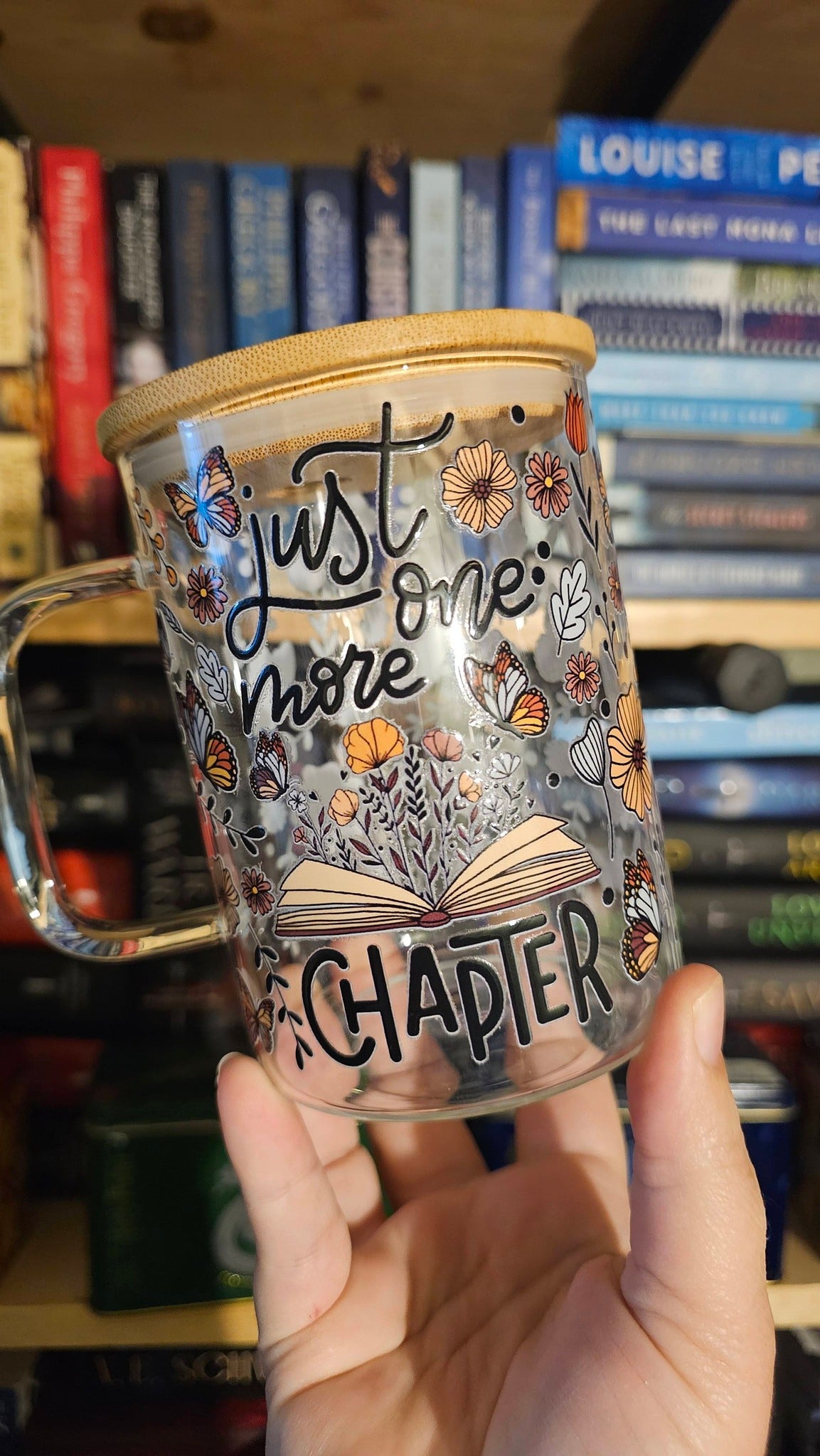 Just One More Chapter Glass Mug