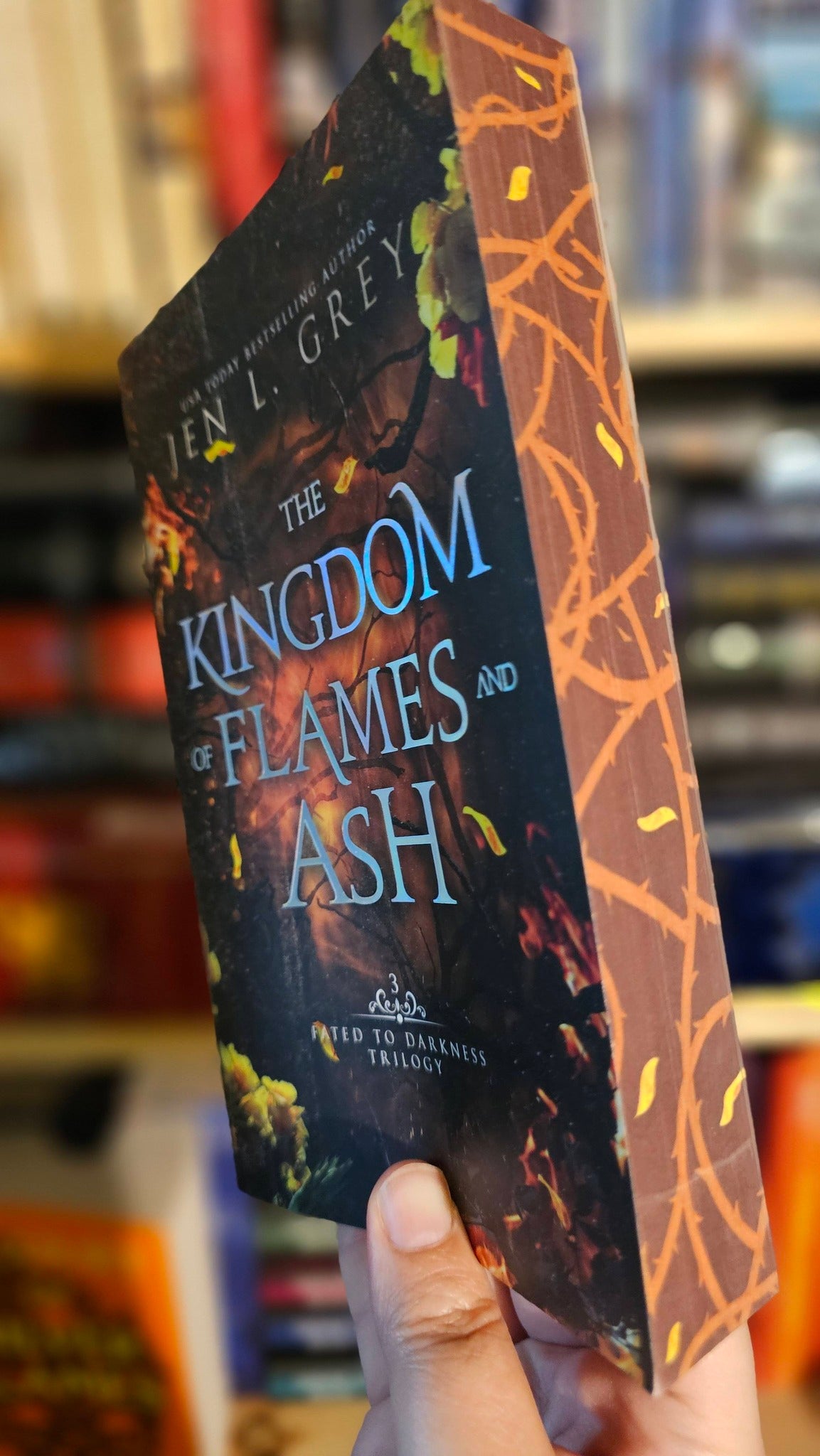 The Kingdom of Flames and Ash by Jen L. Grey (Fated to Darkness, Book #3)