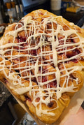 Raspberry Donut Focaccia