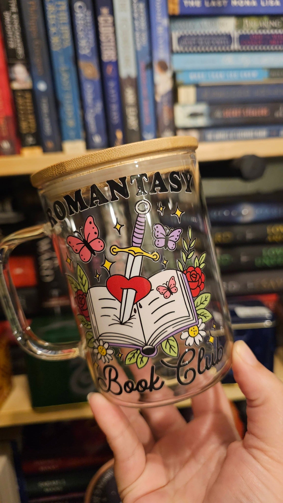 Romantasy Book Club Glass Mug