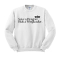 Fourth Wing Inspried: Save a Dragon, Ride a Wingleader Sweater in White - XL