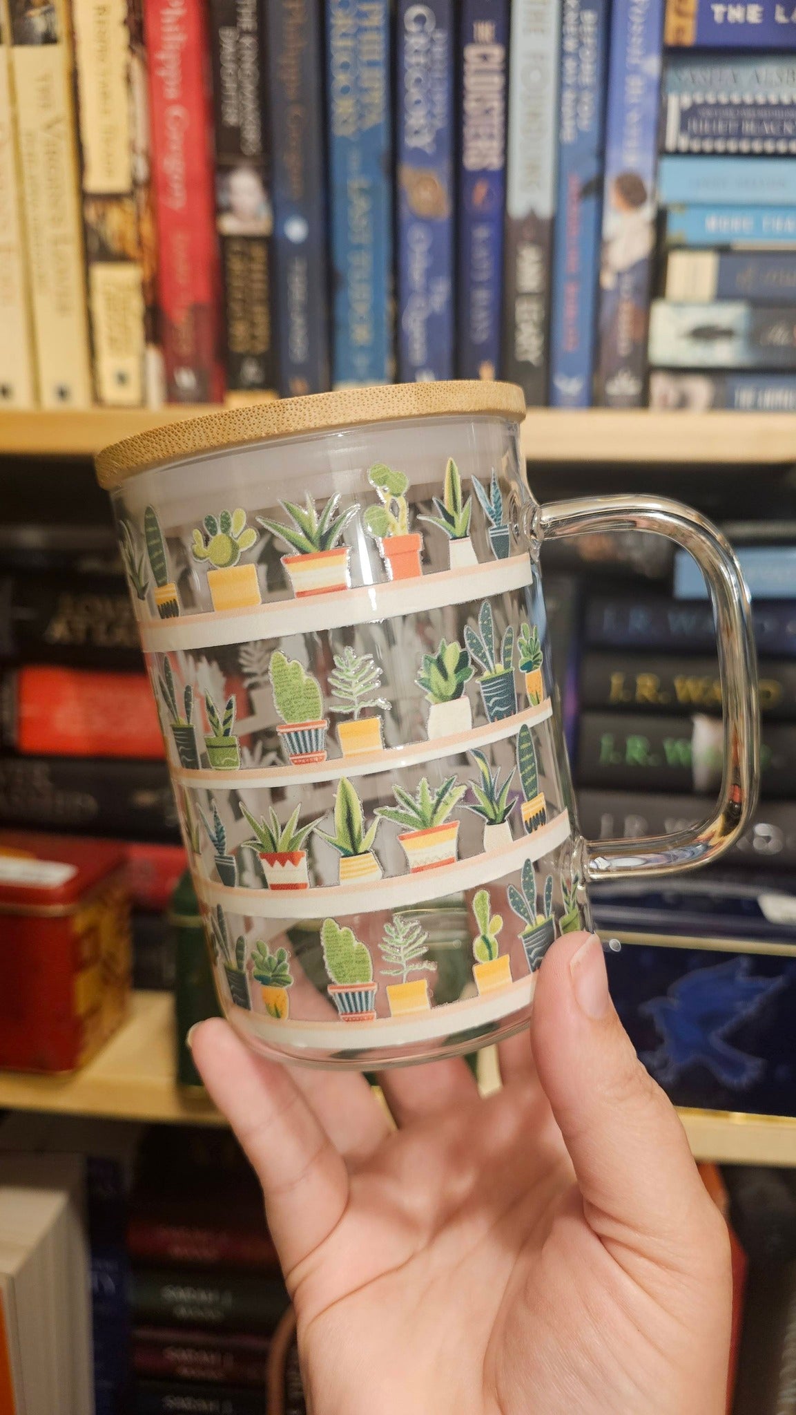 Succulent Glass Mug